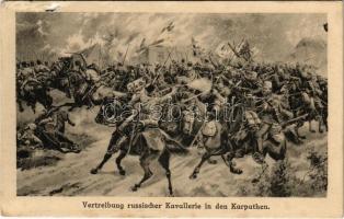 Vertreibung russischer Kavallerie in den Karpathen / WWI Austro-Hungarian K.u.K. military, expulsion of Russian cavalry in the Carpathians. M.M.S. III/2. Nr. 80. (b)