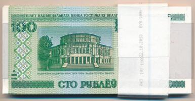Fehéroroszország 2000. 100R (73x) sorszámkövetők, kötegelővel T:I,I- Belarus 2000. 100 Rublei (73x) ...