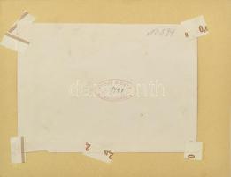 1904 Budapest, Széna tér, fotó Brück&Sohn, paszpartuban, 11,5×15,5 cm