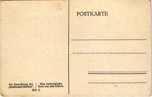 Das Ideale Wochenende. Die Entwicklung des Continental-Reifens Bild 5. / Humorous serie of the devel...