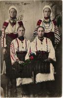 1913 Bukowiner Typen / Bukovinai népviselet, folklór / folklore from Bukowina (Bucovina), traditional costumes. Friedrich Rieber (Czernowitz) (EM)