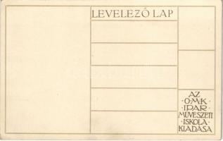 Az OMK Iparművészeti Iskola kiadása / Ungarische Werkstätte / Hungarian art postcard