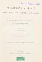 Schuchhardt Károly: Schliemann ásatásai Trója, Tiryns, Mykéne, Orchomenos és Ithakában. Ford.: Dr. Öreg János. Bp., 1892, MTA, 1 t.+VIII+464 p.+VII (térképek) t.+1 t. Gazdag fekete-fehér szövegközti és egészoldalas képanyaggal illusztrált. Egyetlen magyar kiadás. Kiadói aranyozott egészvászon-kötésben, márványozott lapélekkel, possessori bélyegzésekkel, a borítón apró kopásnyomokkal, pár kihajtható táblán szakadásokkal.