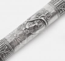 Ezüst (Ag) szecessziós ceruzatartó , jelzett, nettó: 17,5g 8 cm