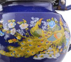 0,5 literes zománc kanna, kopásokkal, m: 12 cm