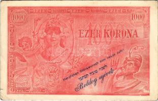 Ezer Korona - Magyar Lucifer Banktól kiadva. Krampusz / Hungarian bank note, Krampus (EK)