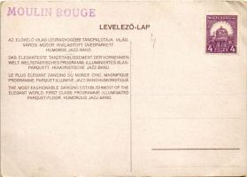 Budapest VI. Moulin Rouge, tánctér, belső. Bakács kiadása, hátoldalon reklám s: Rivcsun B. (EB)