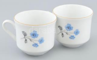 Elbogen Epiag porcelán vajtartó, szószos tál, sótartó, cukortartó, kávéskanna, 2 csésze, kiöntő Matr...