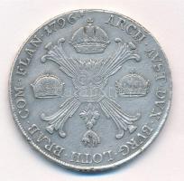 Osztrák Németalföld 1796H 1 Koronás Tallér Ag (29,43g) T:2- fülnyom
Austrian Netherlands 1796H 1 Kr...