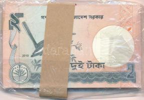Banglades 2010. 2T (51x) sorszámkövetők, kötegelővel T:I Bangladesh 2010. 2 Taka (51x) consecutive s...