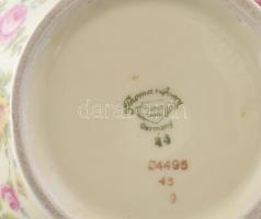 Thomas Ivory Bavaria német porcelán váza, matricás, jelzett, apró kopásnyomokkal, minimális hajszálr...