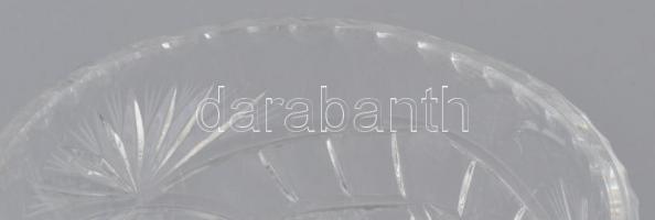 Dúsan csiszolt ólomkristály váza, hibátlan. m: 25 cm