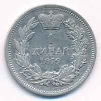Szerbia 1879. 1D Ag "IV. Milán Obrenovics" T:3
Serbia 1879. 1 Dinar Ag "Milan Obreno...