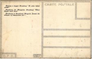 Pozsony a magyar Strassbourg! Itt sohse laktak csehek! Impr. Grafikai Intézet Rt. Cseh-ellenes irred...