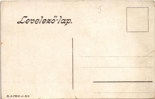 Kassa, Kosice; Franck kávé-pótlék tulipános hazafias reklámlapja. "Tulipán" szójegy alatt ...