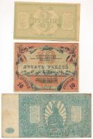 Orosz Polgárháború / Orosz Közép-Ázsia / Turkesztán 1918. 3R + 10R + Orosz Polgárháború / Dél-Oroszo...