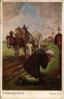1916 Für den Sohn. Völkerkrieg 1914/15 / WWI German and Austro-HUngarian K.u.K. military art postcard (fl)