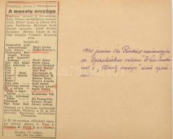 Lehár Ferenc, Pálházy Gyula fényképész-operatőrnek dedikált fotója, 18×24 cm + Lehár Ferenc képeslap...