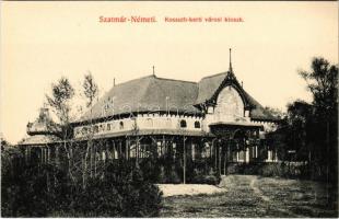 Szatmárnémeti, Satu Mare; Kossuth kerti városi kioszk / kiosk in the park