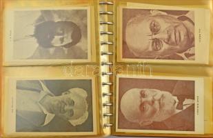 JUDAIKA - 75 db vegyes képeslap albumban: zsidó típusok, híres emberek, rabbik/ JUDAICA - 75 mixed p...