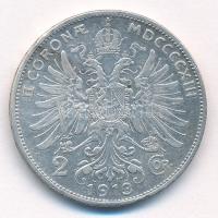 Ausztria 1913. 2K Ag "Ferenc József" T:2-
Austria 1913. 2 Corona Ag "Franz Joseph&qu...