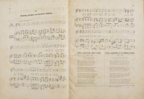 Mátray Gábor: Magyar népdalok egyetemes gyűjteménye. harmadik füzet. Pest, 1858. Schwerzig 142p. Réz...