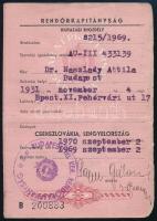 1969 Kiutazási engedély Csehszlovákiába és Lengyelországba, bélyegzésekkel