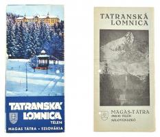 1942 Tátralomnic télen 2 db magyar nyelvű képes ismertető / Tatra in the winter 2 tourist booklet