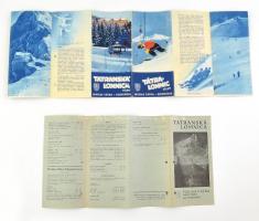 1942 Tátralomnic télen 2 db magyar nyelvű képes ismertető / Tatra in the winter 2 tourist booklet