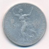 Ausztria 1908. 5K Ag "Ferenc József - Jubileum" T:3 ph. Austria 1908. 5 Corona Ag "Fr...