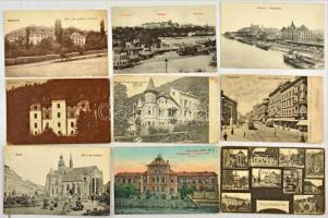 Kb. 114 db RÉGI történelmi magyar város képeslap vegyes minőségben, jobb lapokkal / Cca. 114 pre-194...