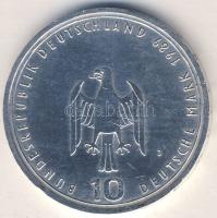 NSZK 1989. 10M Ag "800 éves a hamburgi kikötő" T:2