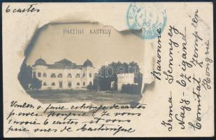 1903 Turul 5f pár képeslapon Martinique szigetére (Kis-Antillák), kék érkezési bélyegzéssel / Postca...