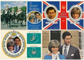 Károly és Diána - 9 db modern képeslap / Charles and Diana - 9 modern postcards