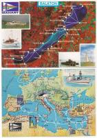 5 db főleg MODERN motívum képeslap: hajók / 5 mostly modern postcards: ships