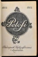 Petőfi (Sándor) Költeményei. A költő születése századik évfordulójának emlékére kiadja Budapest Székesfőváros közönsége.. Bp., 1923, Budapest Székesfőváros Házinyomdája, 1 t.+XI+626 p. Korabeli álbordás egészbőr kötésben, aranyozott lapszélekkel, szép állapotban