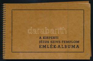 cc 1940 A Kispesti Jézus Szíve templom emlékalbuma 10 db fotóval 14x10 cm