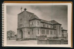 cc 1940 A Kispesti Jézus Szíve templom emlékalbuma 10 db fotóval 14x10 cm