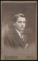 Molnár Géza marosvásárhelyi ítélőtáblai bíró fiatalkori arcképe, Goszleth fotó vizitkártya