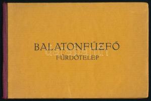 cca 1920 Balatonfűzfő fürdőtelep leporelló / képes album, 20 db képpel, 9×13,5 cm