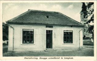 Iharosberény, Hangya szövetkezet üzlete és templom