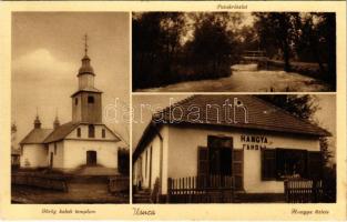 1940 Ilonca, Ilnicja, Il'nytsya; Görögkeleti templom, Ilnyicka patak, Hangya üzlete és saját kiadása / Greek Orthodox church, cooperative shop, creek (ragasztónyom / gluemark)