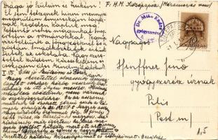 1941 Középapsa, Strední Apsa; állami és román iskola, Hangya szövetkezet üzlete és saját kiadása / c...