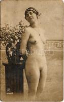 Erotikus meztelen hölgy / Erotic nude lady (non PC) (kopott sarkak / worn corners)
