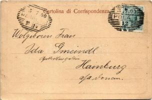 1900 Pola, Pula; Pola cento anni addietro / Pola vor hundert Jahren / 100 évvel ezelőtt. F. Schrinne...