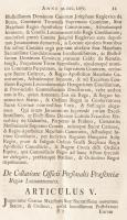 1765 Articuli Diaetales Anni M. DCC. LXV. Az országgyűlésen hozott törvények hivatalos, aláírt leira...