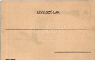 Divat - Kézzel festett szecessziós hölgy. Pauker kiadása / Mode - Art Nouveau lady, hand-painted s: ...