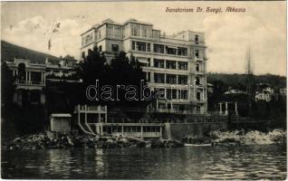 1909 Abbazia, Opatija; Sanatorium Dr. Szegő / szanatórium / sanatorium (kis szakadás / small tear)