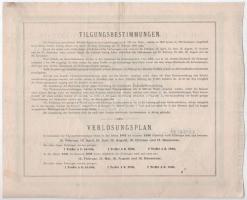 Ausztria / Bécs 1886. "Österreichische Boden-Credit-Anstalt - Gewinnstschein" prémium kötv...