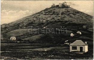 Torna, Abaúj-Torna, Turnau, Turna nad Bodvou; várrom és vásártér. Glanc Lipót kiadása / Schloßruine / Turniansky hrad / castle ruins and market square (fl)